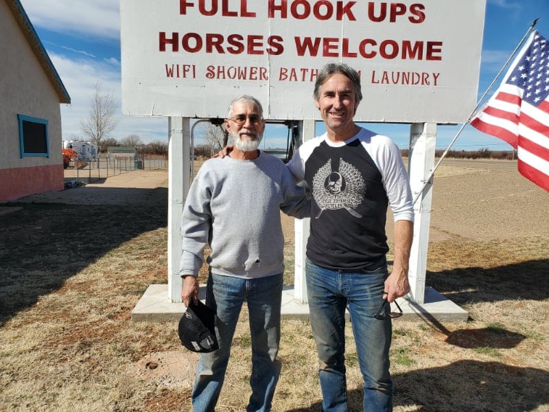Michael Wolf of the TV series American Pickers at Blaze-In-Saddle RV Park